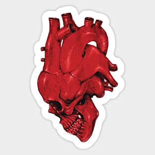 Skull of Heart Sticker